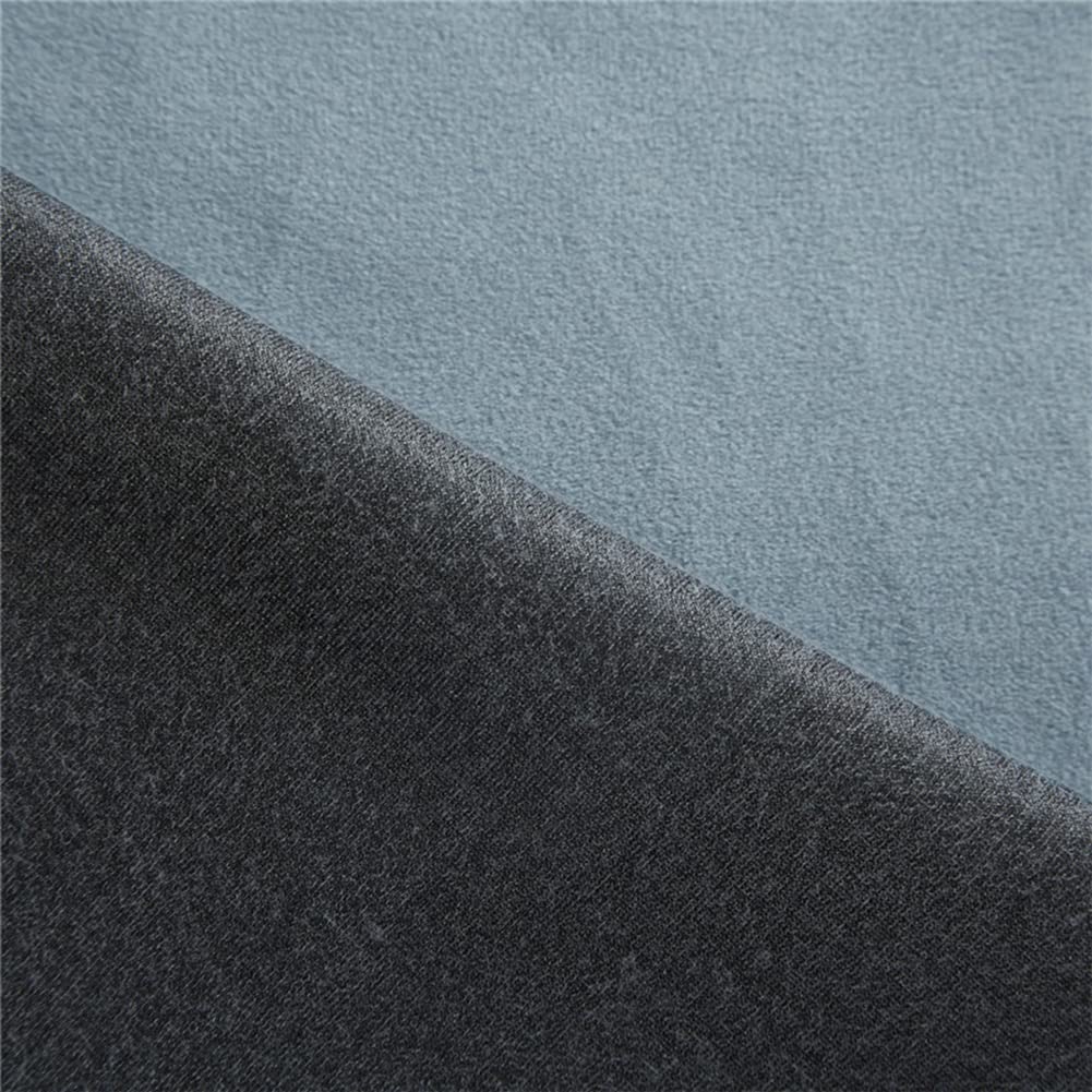GUOCU Verdunklungsvorhang Blickdicht Samtvorhänge mit Schlaufen Thermogardine Ösenvorhang Vorhang Samt Gardine Weich Schlafzimmer Wohnzimmer Lounge Grün2 214X160cm(1 Stück)