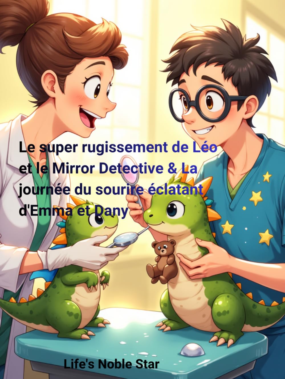 Le super rugissement de Léo et le Mirror Detective & La journée du sourire éclatant d'Emma et Dany (Pädagogisch wertvoll für Praxen und Familien)