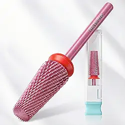 Depvko Brocas de unha 5 em 1, brocas de tungstênio de carboneto de 3/81.3 cm para broca de unha, broca profissional de remoção de gel de rotação bidirecional para manicure e pedicure (clássico 5 em 1