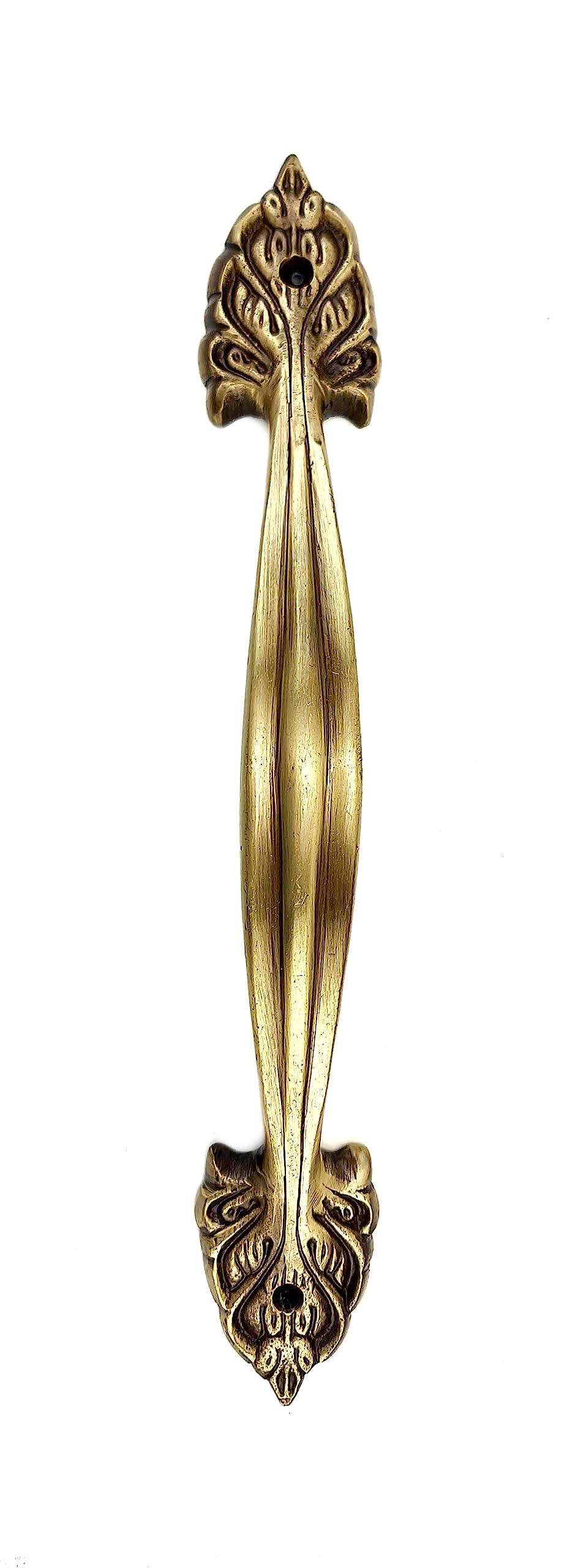 Two Moustaches Ethnic Carved 9.5 Inches Brass Door Handle, Brass Handles for Main Door, Brass Door Pulls, Antique Door Pulls, Standard, Pack of 1 Handle (B0C7W797RF) Amazon Price History, Amazon Price Tracker