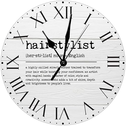 Miniatura 9 de Reloj de pared de PVC con definición de ley de atracciones, refranes inspiradores, reloj de pared grande con números romanos, reloj con diccionario