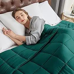 CYMULA Cobertor pesado para adultos (tamanho Queen Size 6,8 kg 152,4 x 203,2 cm) - Cobertores pesados respiráveis e refrescantes para o verão e inverno - Manta confortável ultra microfibra macia com