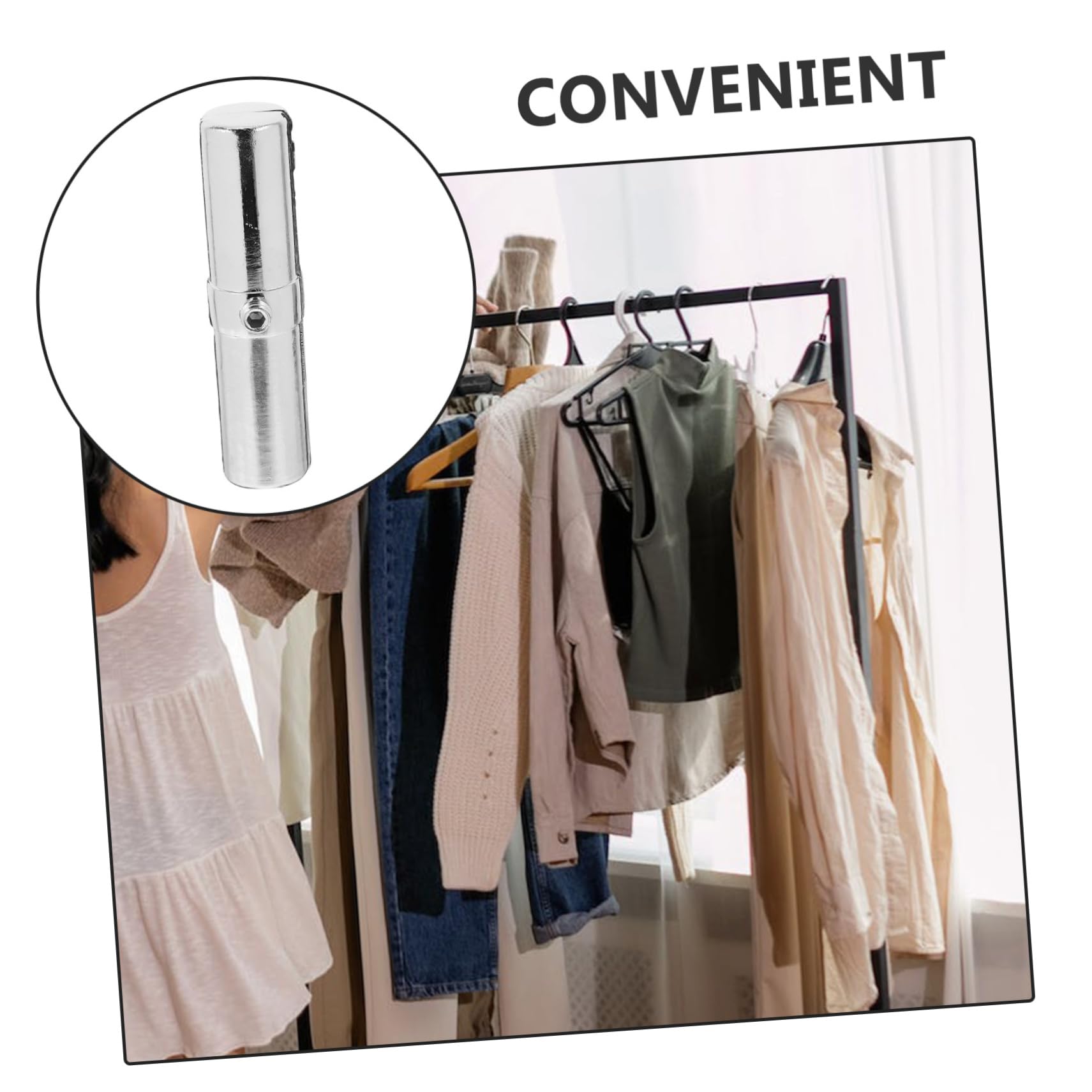 Connettori Per Tubi Tondi In Acciaio - Per Stendibiancheria, Appendiabiti E Strutture