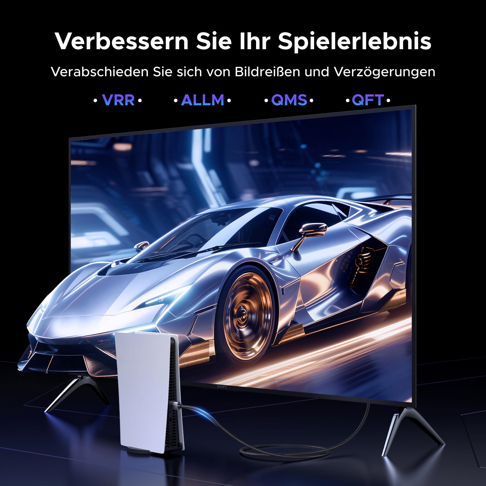 UGREEN HDMI 2.1 Kabel 8K@60Hz 4K 2K 1080P@240Hz 90 Grad Winkel 48Gbps High Speed Ultra HD Dolby Vision HDR VRR eARC HDCP 2.3 Kompatibel mit PC, Laptop, Monitor, PS5, Xbox (2M)