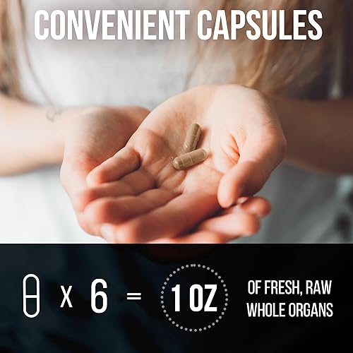 Miniatura 4 de Suplemento de órgano de carne de vacuno Complejo alimentado con pasto  10 carnes de carnívoro mezcla patentada de hígado de res, médula, cerebro,