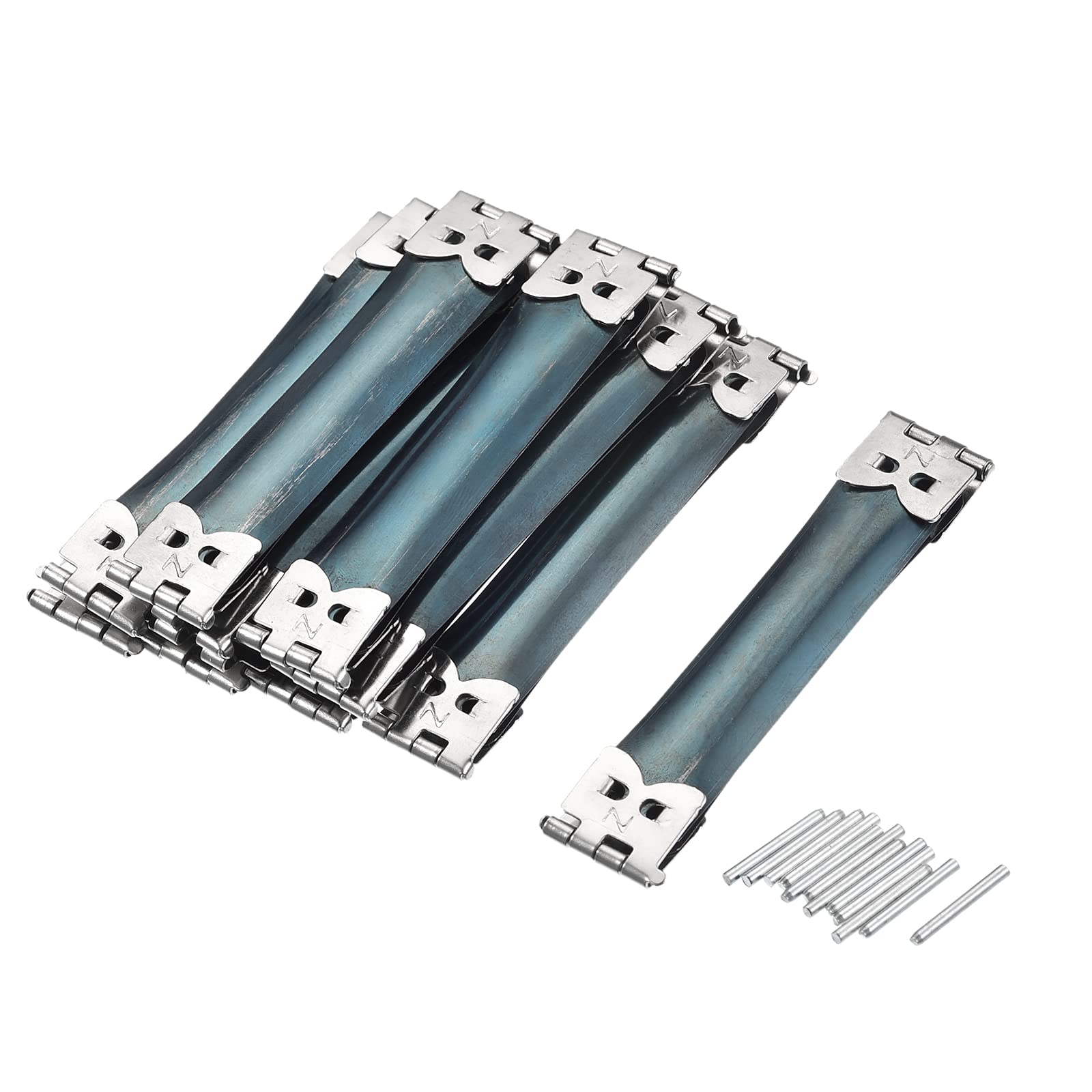 sourcing map Metal Internal Flex Frame - 30Pcs 70mm/2.8" Handbag Hinges Spring Clips for Coin Bag Sewing Purse Making DIY