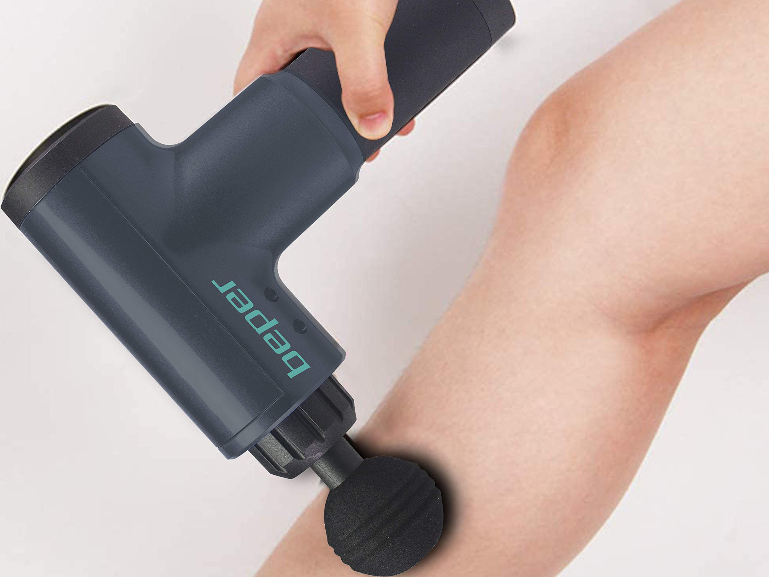 BEPER P302MAS001 Pistolet de massage, masseur à percussion rechargeable avec percussion profonde pour relaxation, récupération fatigue, massage à main électrique avec 6 vitesses