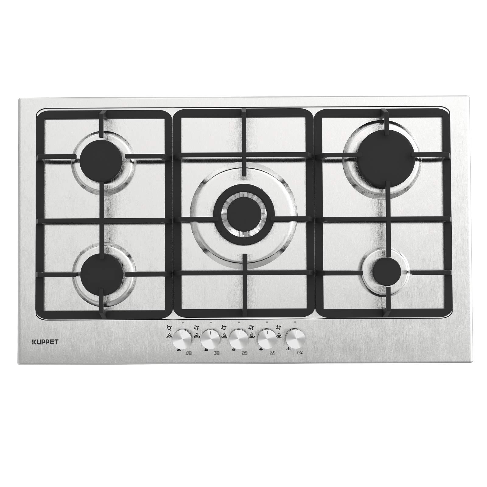 Buy Cooktop, KUPPET 20x34 inches Built in Cooktop, 5 Burners Stove