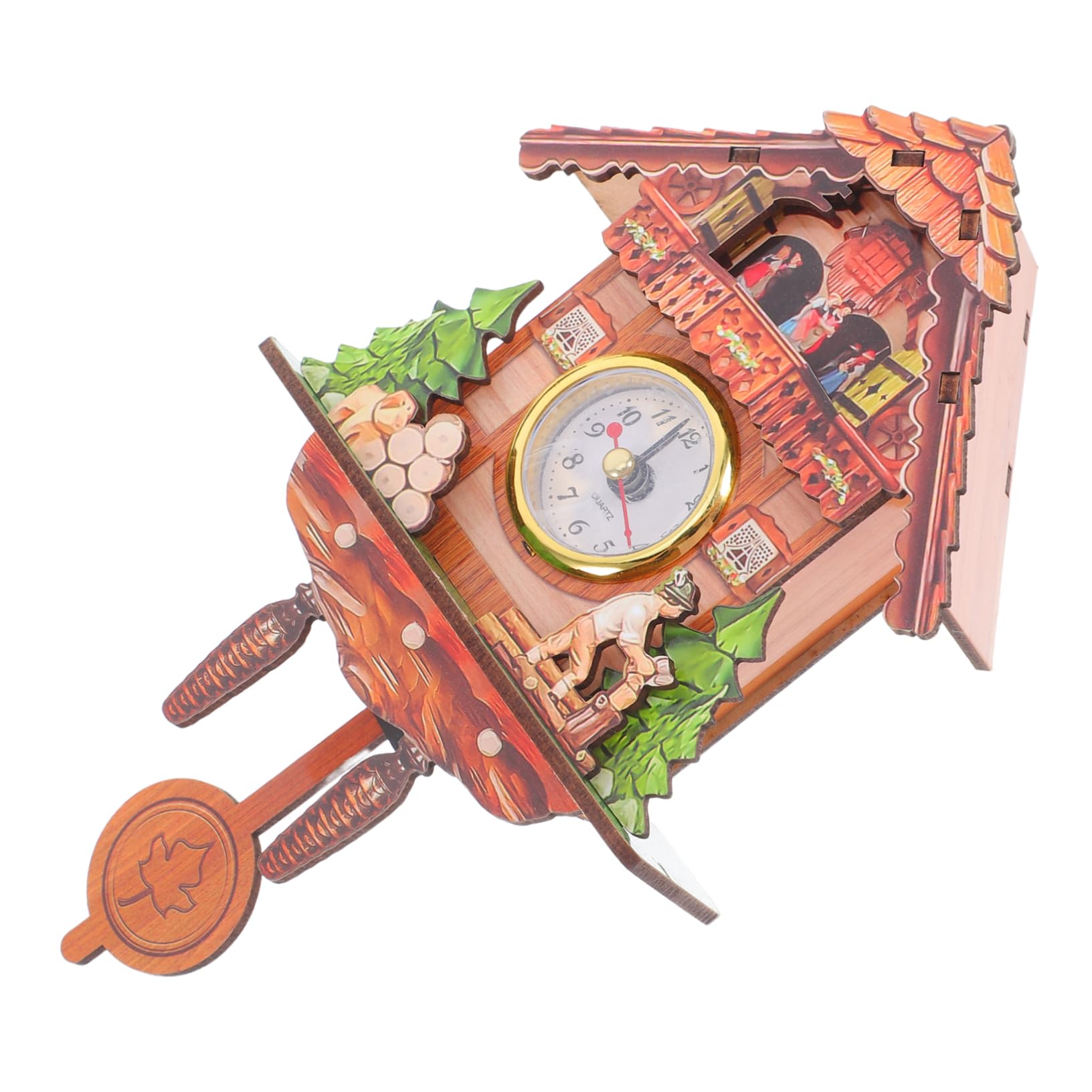 Horloge murale à coucou classique oiseau carillon kungfu chinois pendule analogique