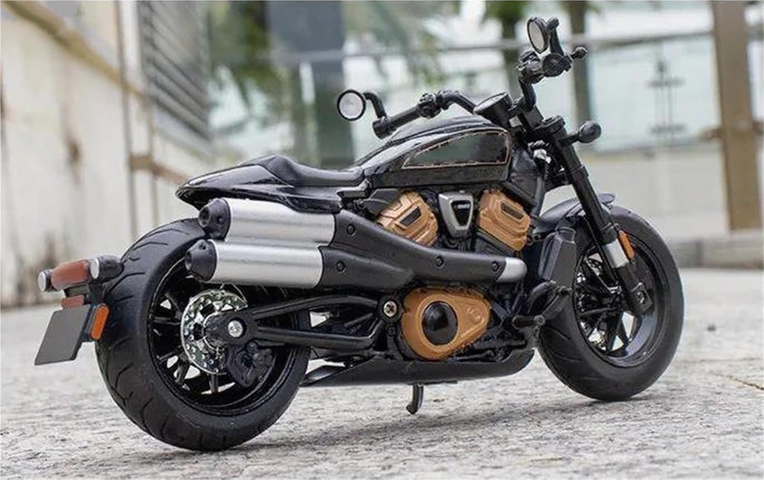 Collection 1/12 for Harley SportsterS Racing Motorcycle Model Diecast Alloy Motorbike Toy Collection Home Decor(Black)