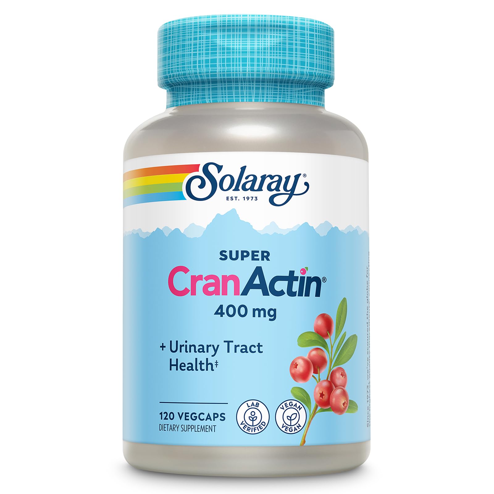 Solaray Super CranActin, 120 Veg Caps 400 mg