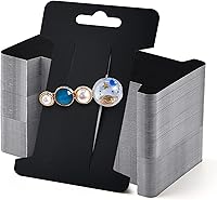 Vista 1 de Mototo 300 tarjetas de exhibición de pinzas para el cabello, pasadores para el cabello, soporte de exhibición de joyas, cartón de papel rectangular