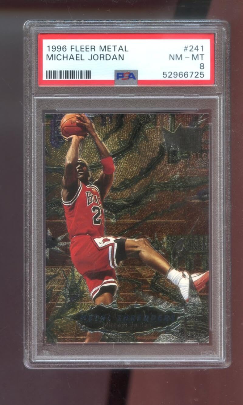 Amazon.com: 1996-97 Fleer Metal #241 Michael Jordan PSA 8 Graded