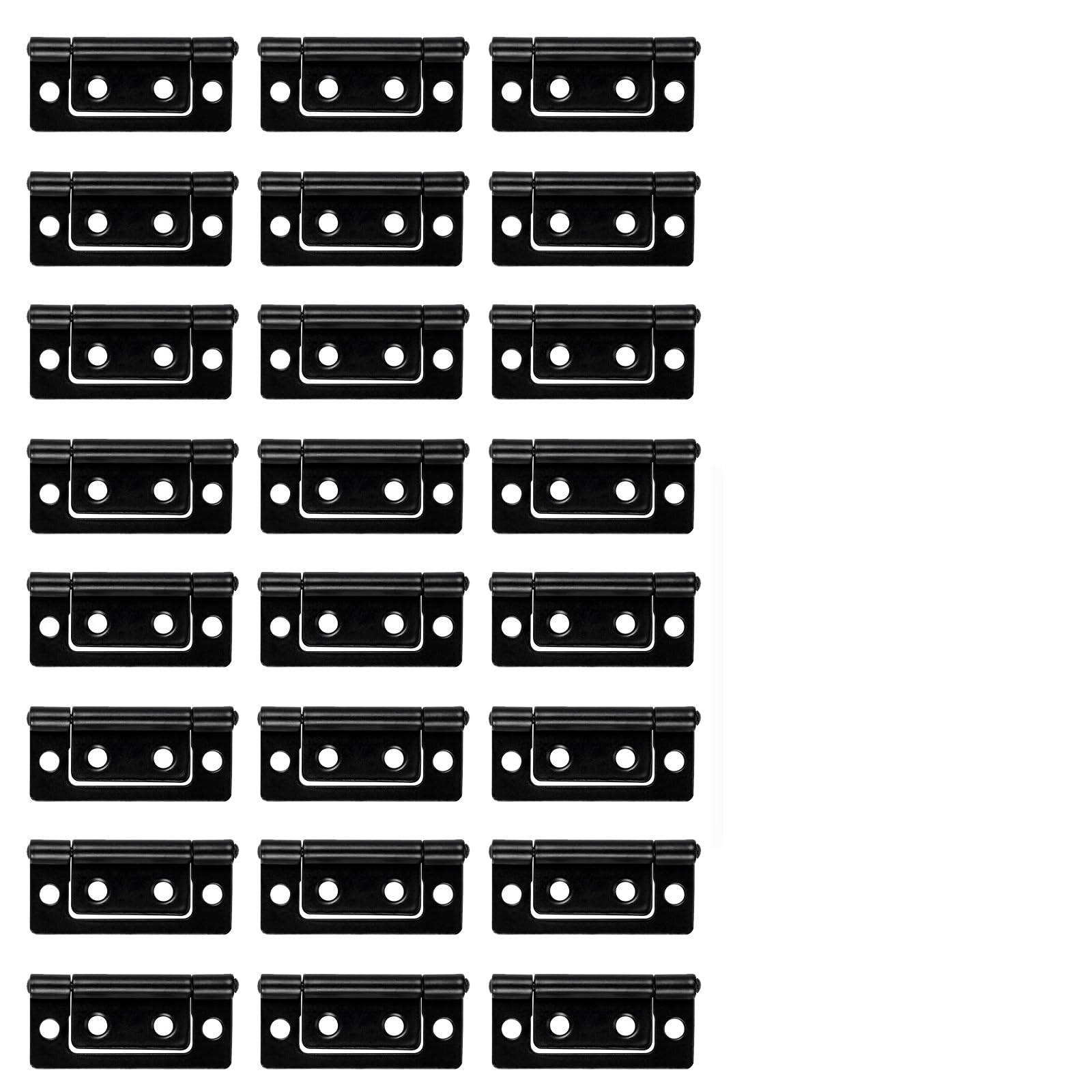 Kdhcvkz Black 25Pcs 25Pcs Door Hinge Cabinet Drawer Hinge For Wooden Doors Windows(Black 25Pcs)