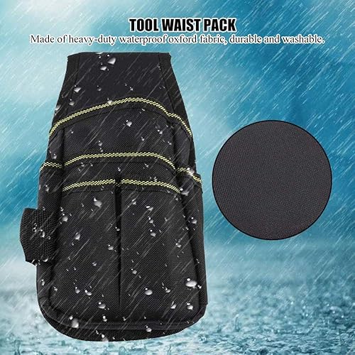 Miniatura 6 de Bolsa de herramientas multiusos ligera para llevar, cinturón ajustable, para jardinero carpintero