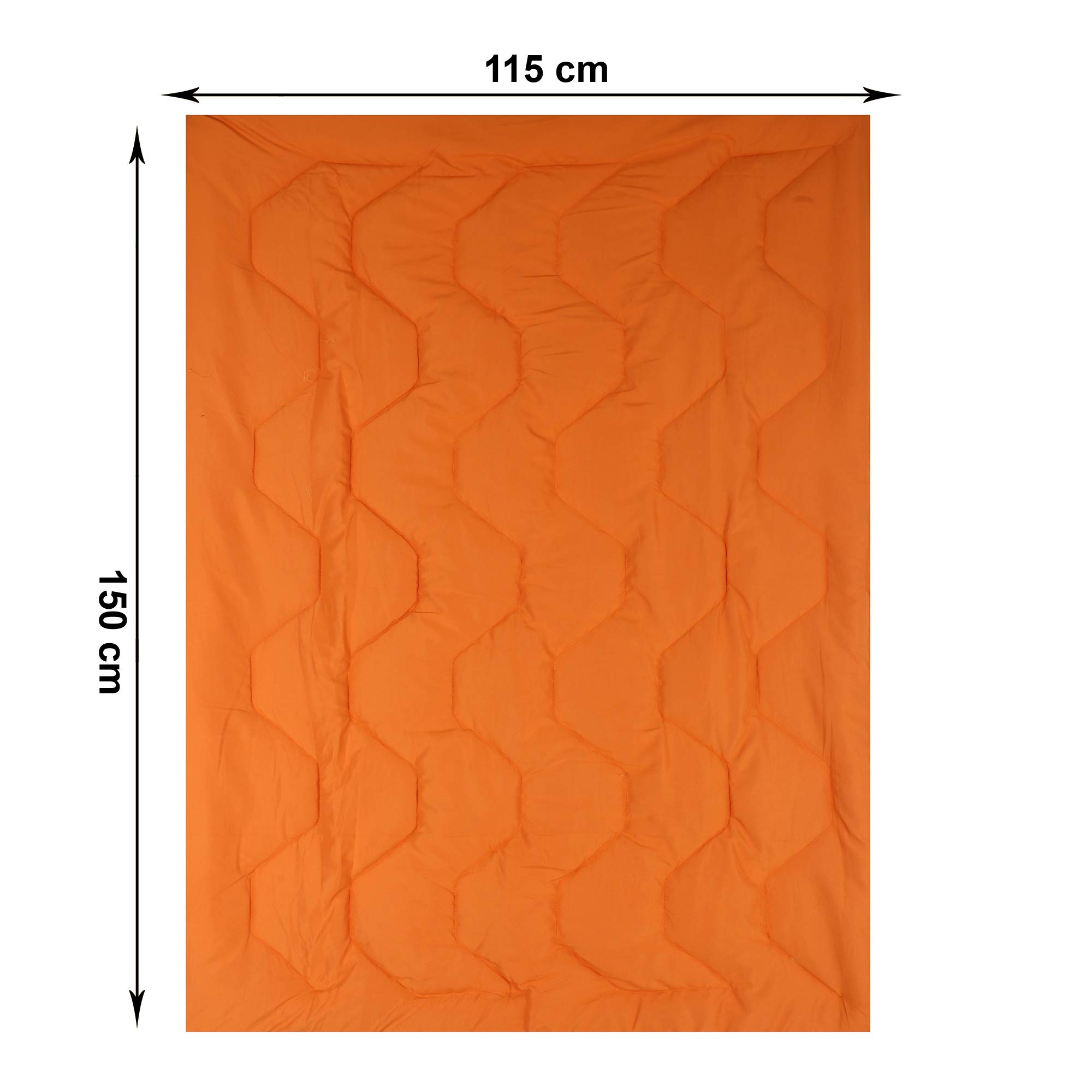 URBAN HAAT Polyester 200 GSM All Season Reversible Comforter for Kids (0-9 Years , Standard , Yellow and Orange) 1
