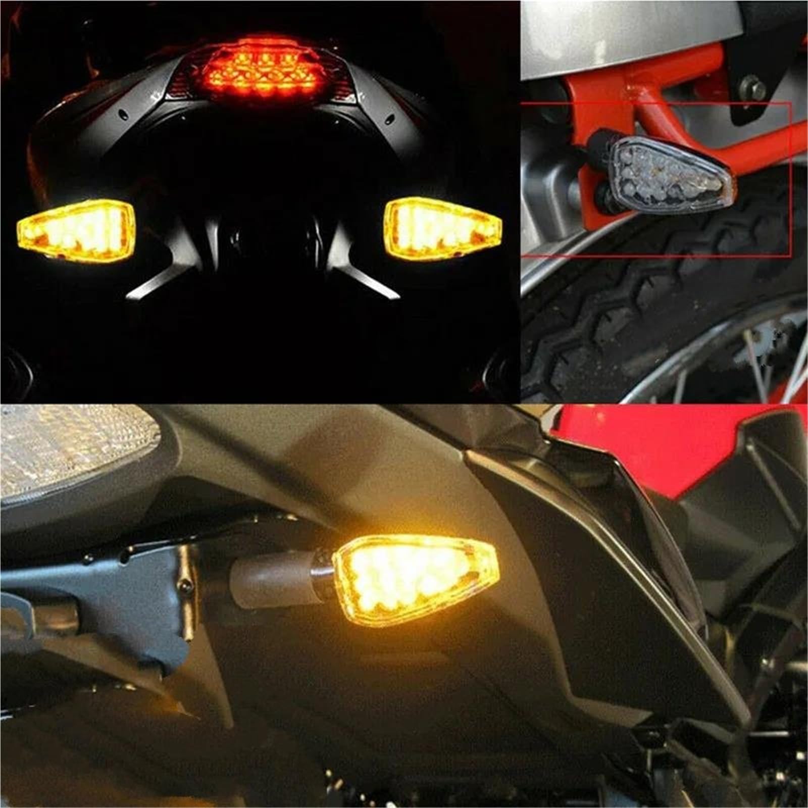 Indicatore Luce Indicatori Di Direzione A LED Per Moto Per Per BMW Per Yamaha Anteriori Posteriori Componenti Per Illuminazione Indicatori Direzione Frecce Moto