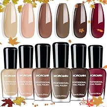 Morovan Brown Nail Polish Set Fall Chocolate Nude Winter Autumn Gift