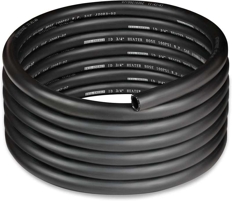 Mangueira de aquecedor EVIL ENERGY 3/4" em EPDM para sistema de arrefecimento – 4,57 m