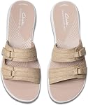 Clarks womens Breeze Piper Slide Sandal