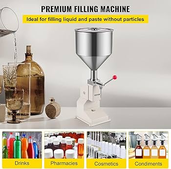 Amazon.co.jp: 手動液体充填機、10 Lホッパー付き手動充填機、定量充填