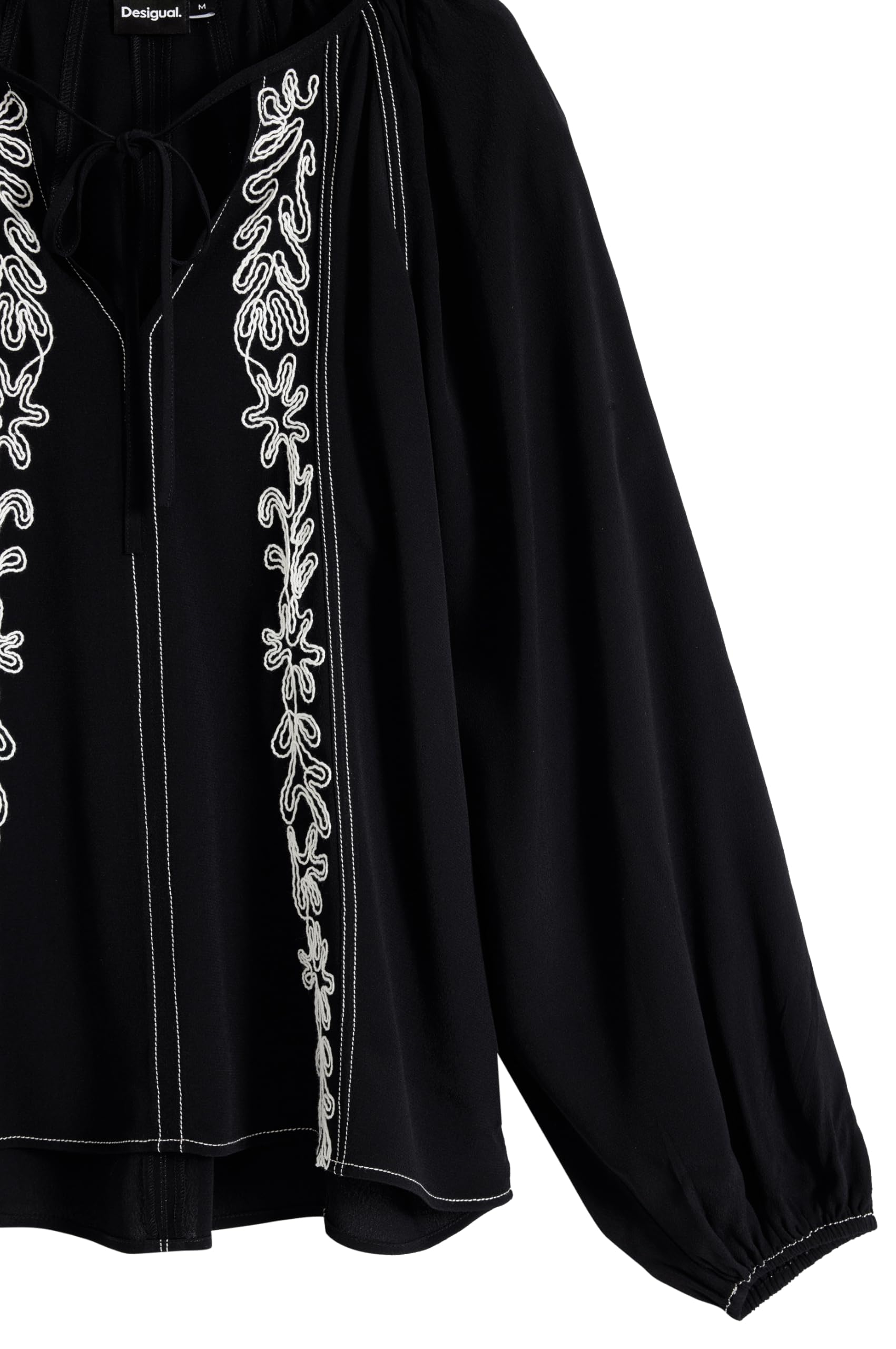 Desigual Bluzka damska, czarny/biały, XS
