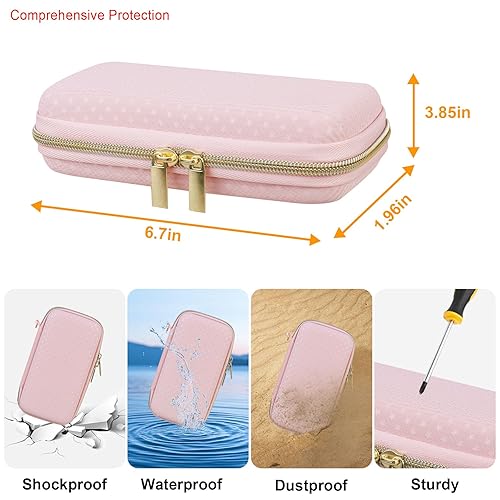 Miniatura 3 de Elonbo Carrying Case Compatible with TaddToy 16 Bit Handheld Game Console for Kids Adults, Classic Retro Video Games Travel Storage Cover Bag,