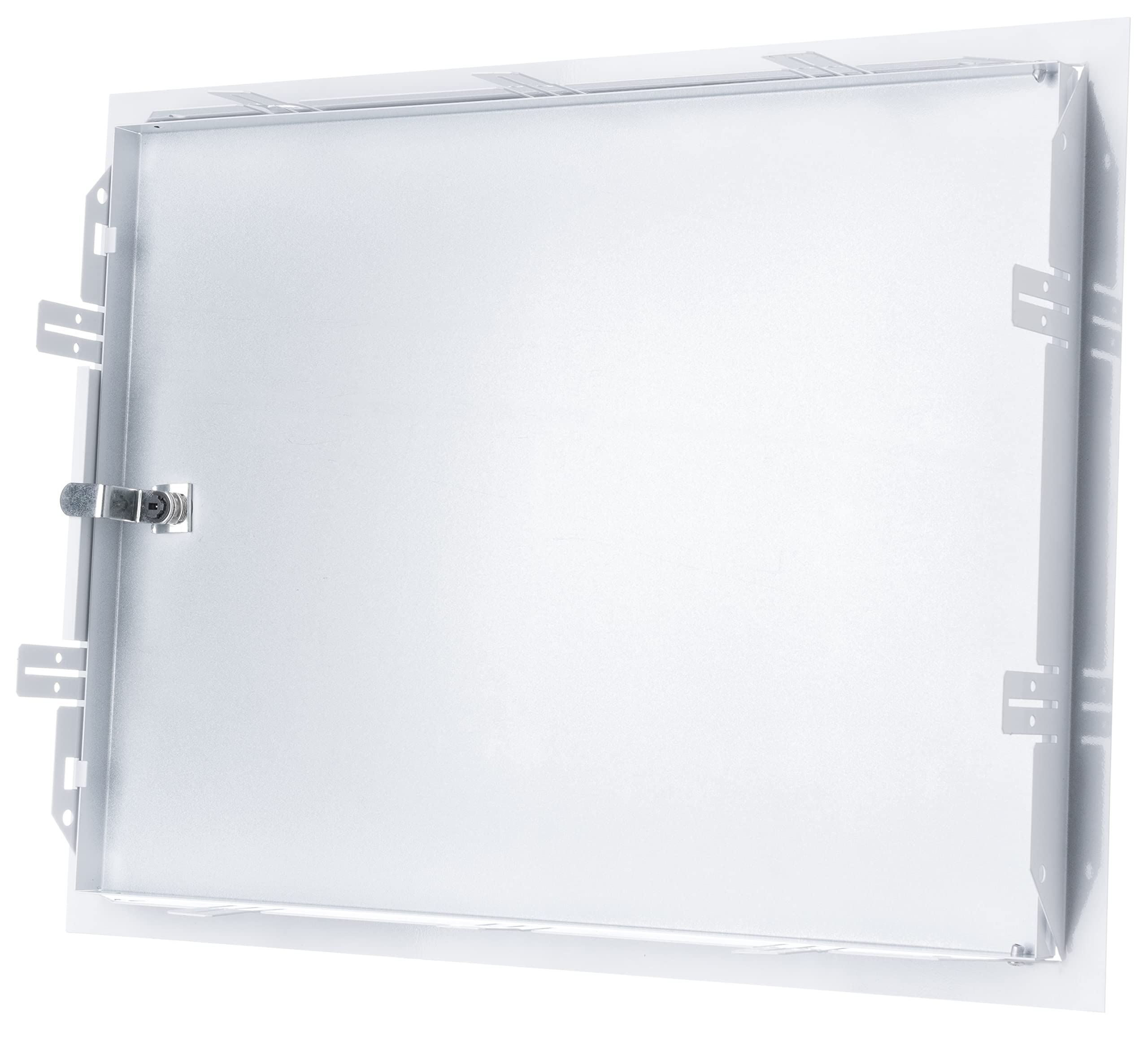 Steinberg14 Sportello di ispezione bianco 40 x 30 cm con serratura – acciaio zincato – chiudibile – porta di ispezione – vano di manutenzione 400 x 300 mm