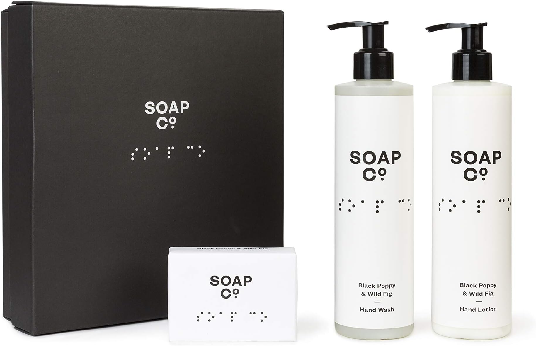 The Soap Co Black Poppy & Wild Fig Hand Gift Trio