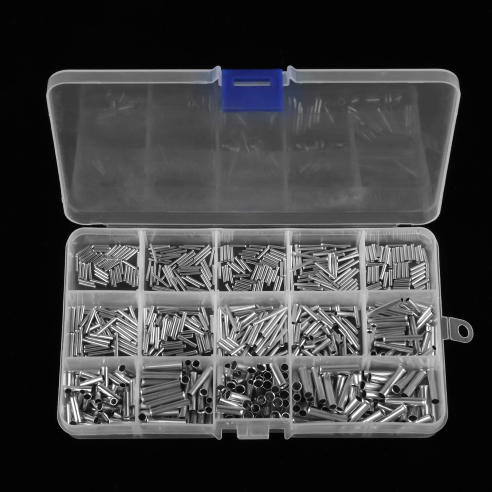 14 valeurs 10–22 AWG non isolés Virole Cuivre Bornes Assortiment kit pour fils câble 700 pcs
