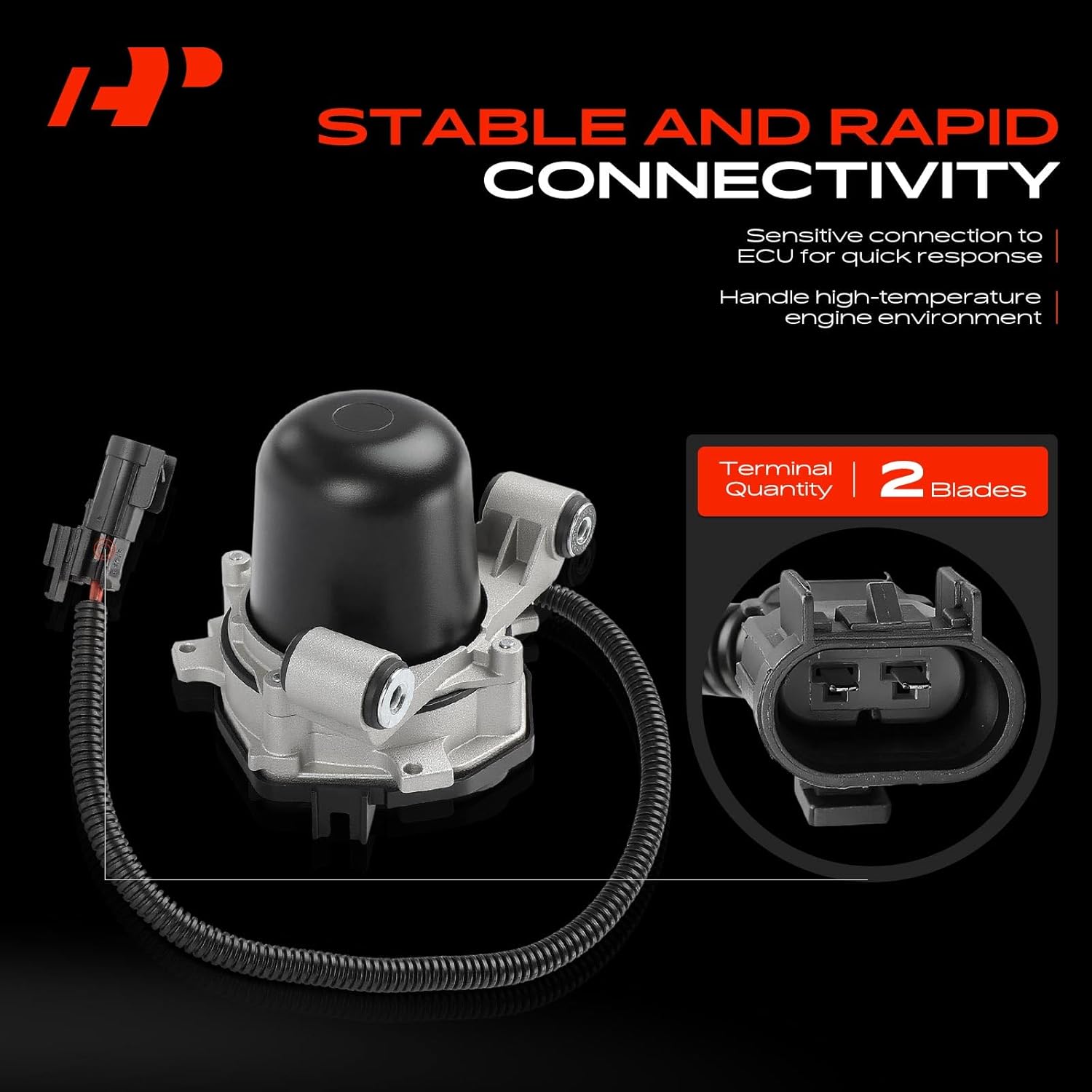 A-Premium Secondary Air Injection Smog Pump Compatible with 2013-2014 Cadillac ATS, RWD, 2.5L