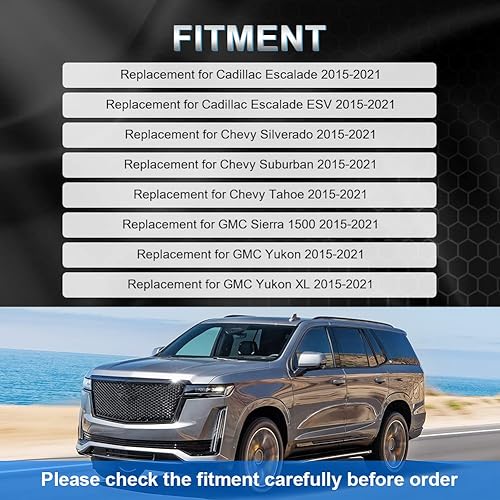 Miniatura 6 de JDMON 84176675 Reemplazo de amortiguador de aire de suspensión trasera para Chevy Tahoe Suburban Cadillac Escalade ESV GMC Yukon XL, sustituye a