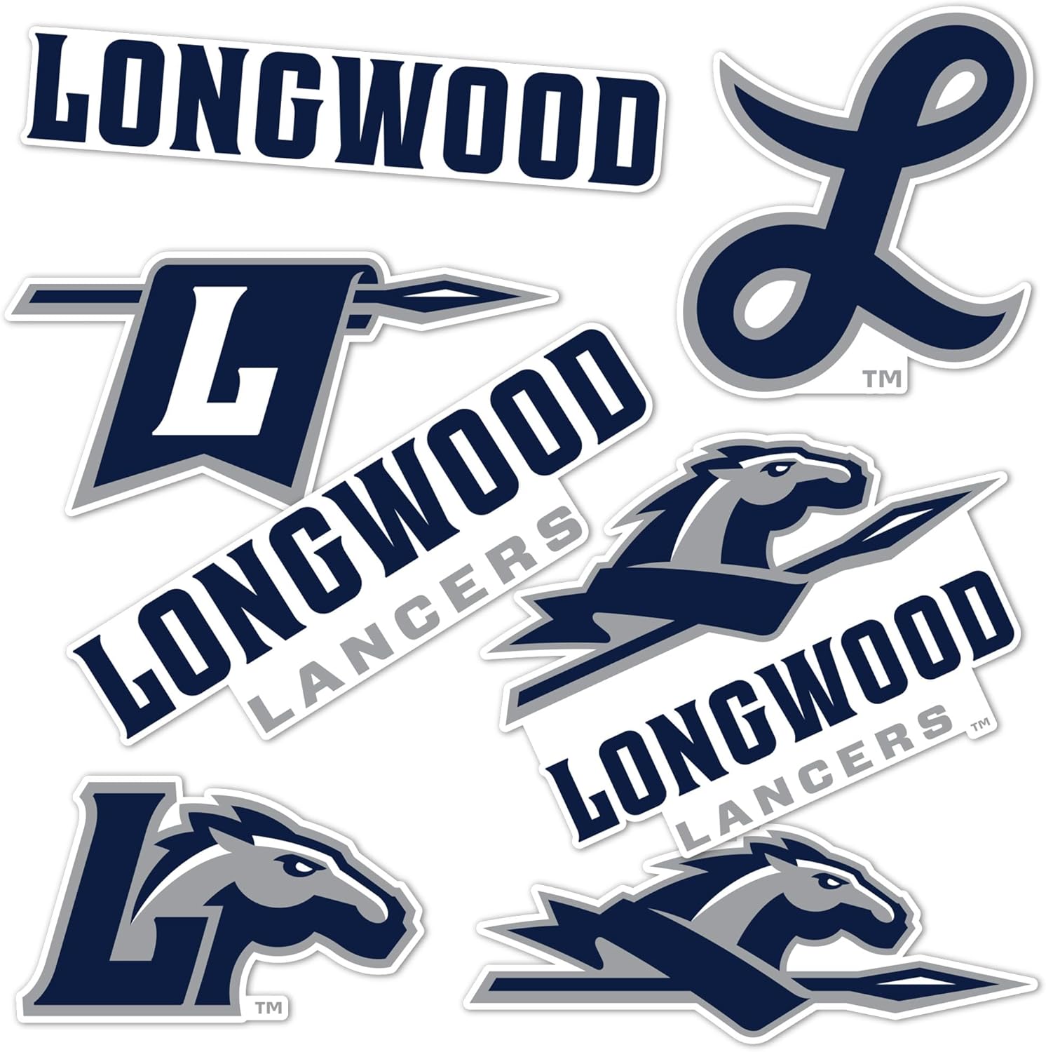 Desert Cactus Longwood University Sticker Lancers LU Vinyl Decals Laptop Water Bottle Car Scrapbook T2 (Type 2-3)