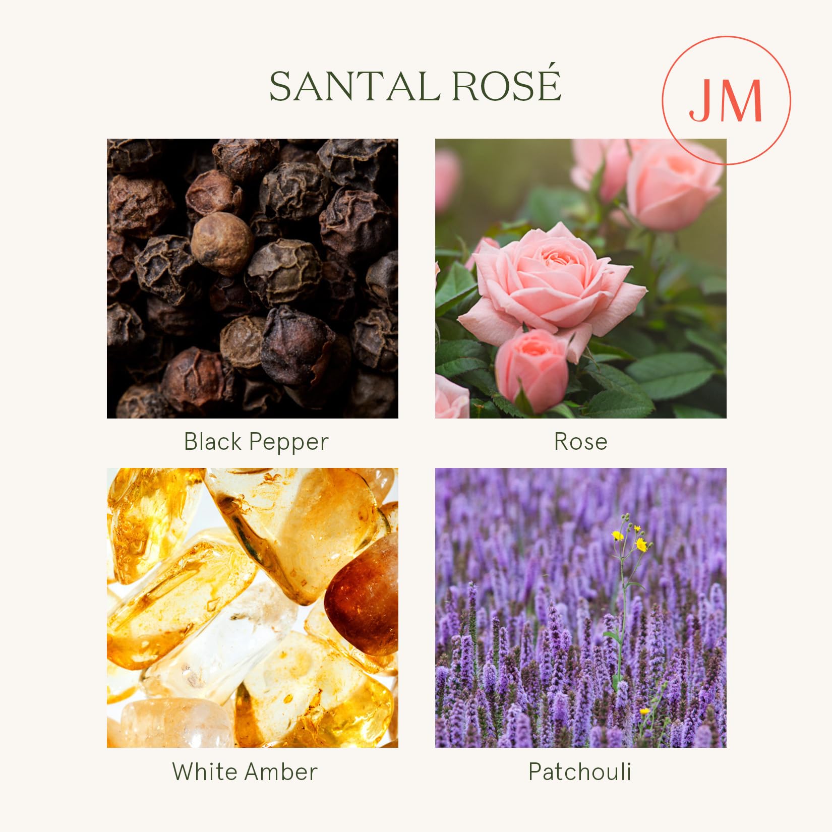 LA JOLIE MUSE Santal Rose Candle, candela regalo per donne e uomini, candele di soia naturale per la casa, candela in barattolo di lusso, 40 ore di combustione, 200 ml