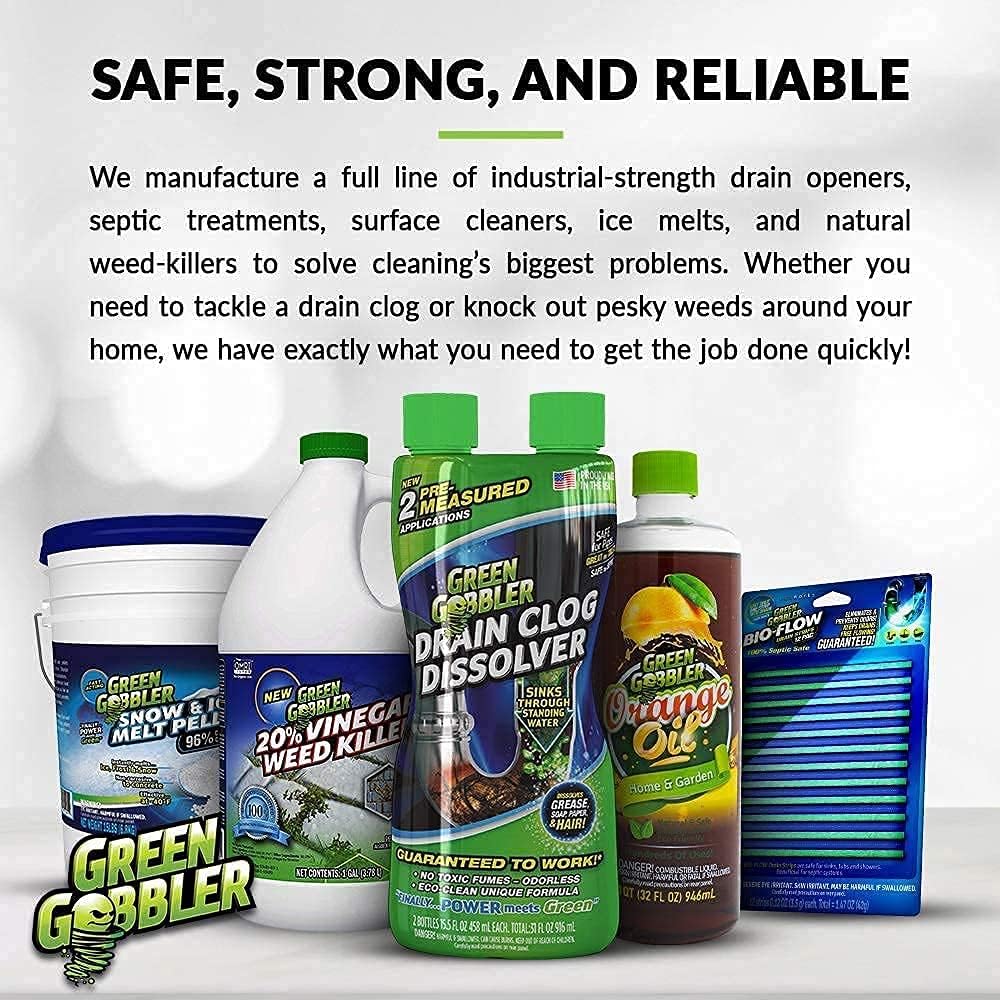 Buy Green Gobbler Liquid Clog Remover Toilet Clog Remover Dissolve Hair Grease From Clogged Toilets Sinks And Drains Drain Opener Works Within Minutes 1 Gallon Online In Indonesia B06vw7m34f