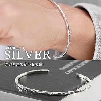 ☆ 極美品 シルバーバングル&ストーン ＳＶ925 シルバー925 バングル レディース シルバー S925 レディース
