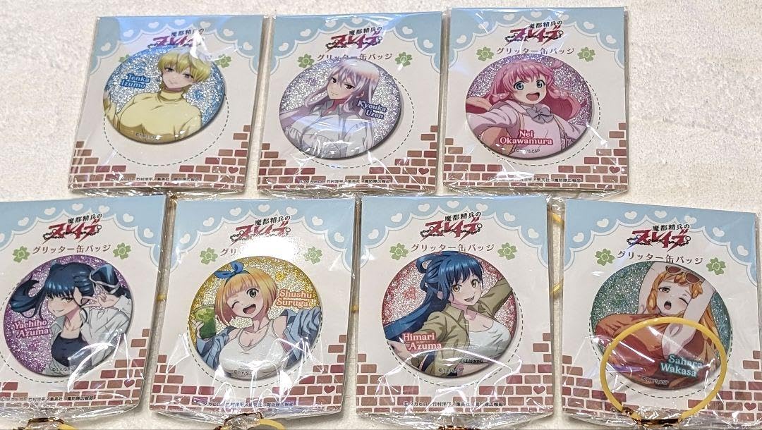 魔都精兵のスレイブ 八千穂 グリッター缶バッジ GIGO 魔都精兵のスレイブ アクリルスタンド グリッター缶バッジ GIGO