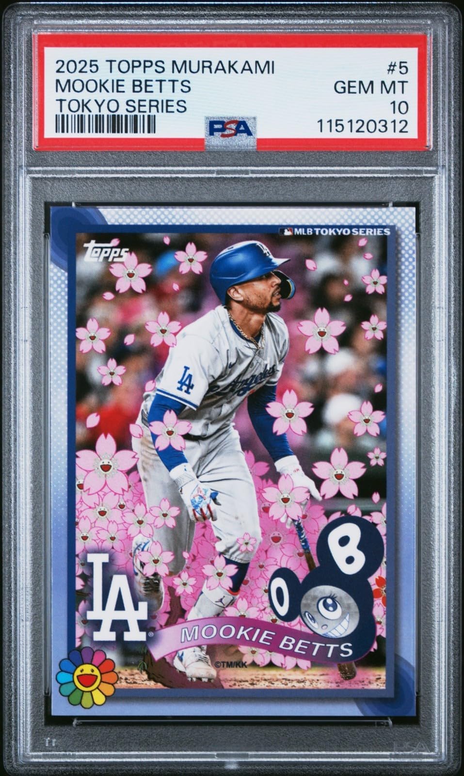 2025 fits Topps Murakami Tokyo Series #5 Mookie Betts PSA 10