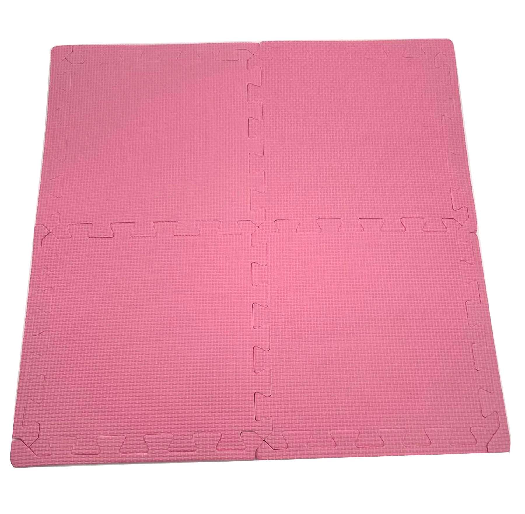 Eva Foam Baby Play Mat – 12Pcs (29x29cm) 8mm Thick Soft Baby Pink Interlocking Floor Tiles, Waterproof, Non-Slip, Safe & Comfortable Matting for Kids, Child’s play (Baby Pink, 12 Pack) — view 3