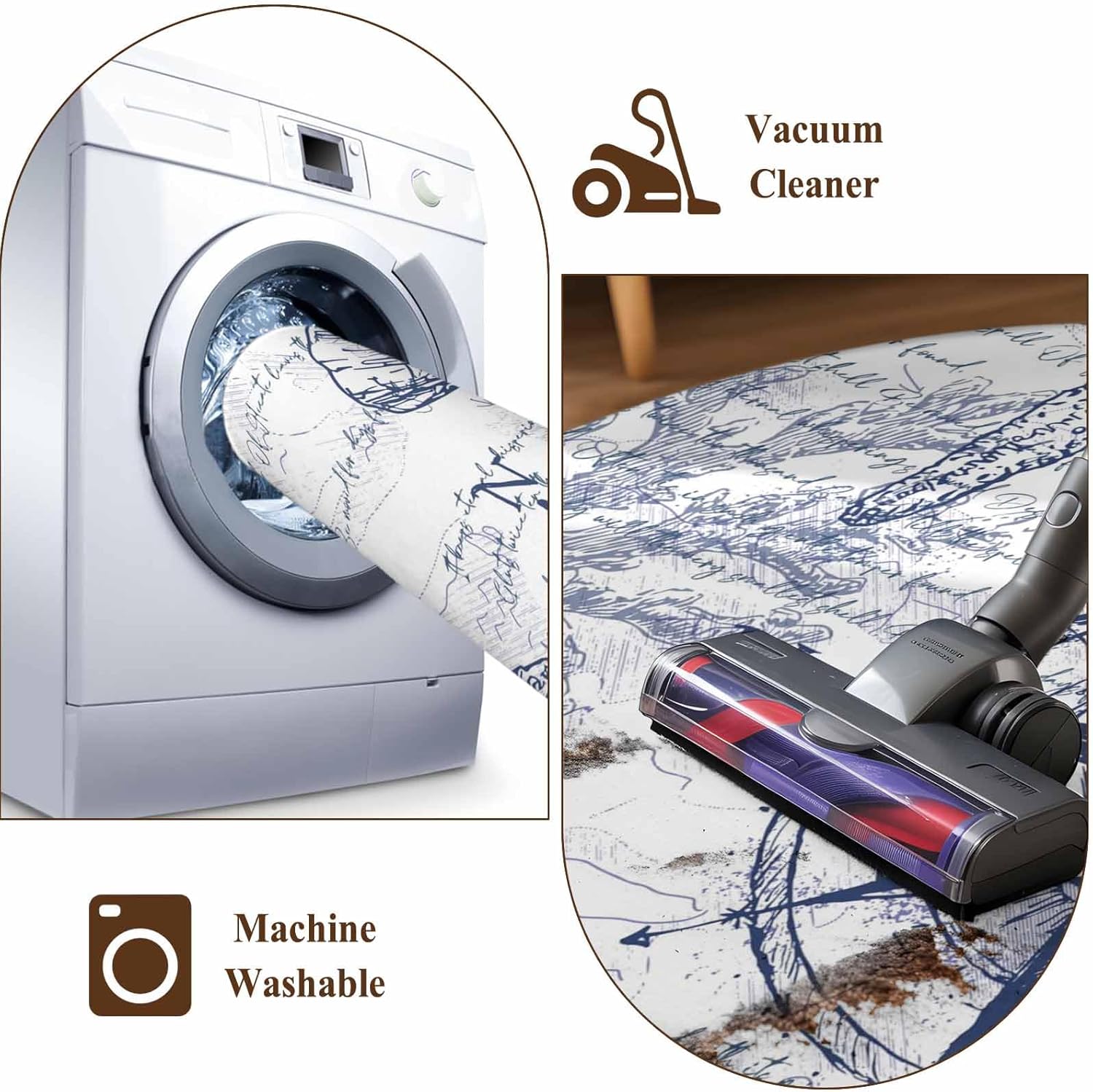 Blue Nautical Compass Runner Rug 2x6 FT,Ocean Coastal Starfish Shells Hallway Rugs,Farmhouse Beach Sea Creatures Floor Carpet Retro Rugs Runner Long Rug for Entryway Kitchen Bedside Sliding Door