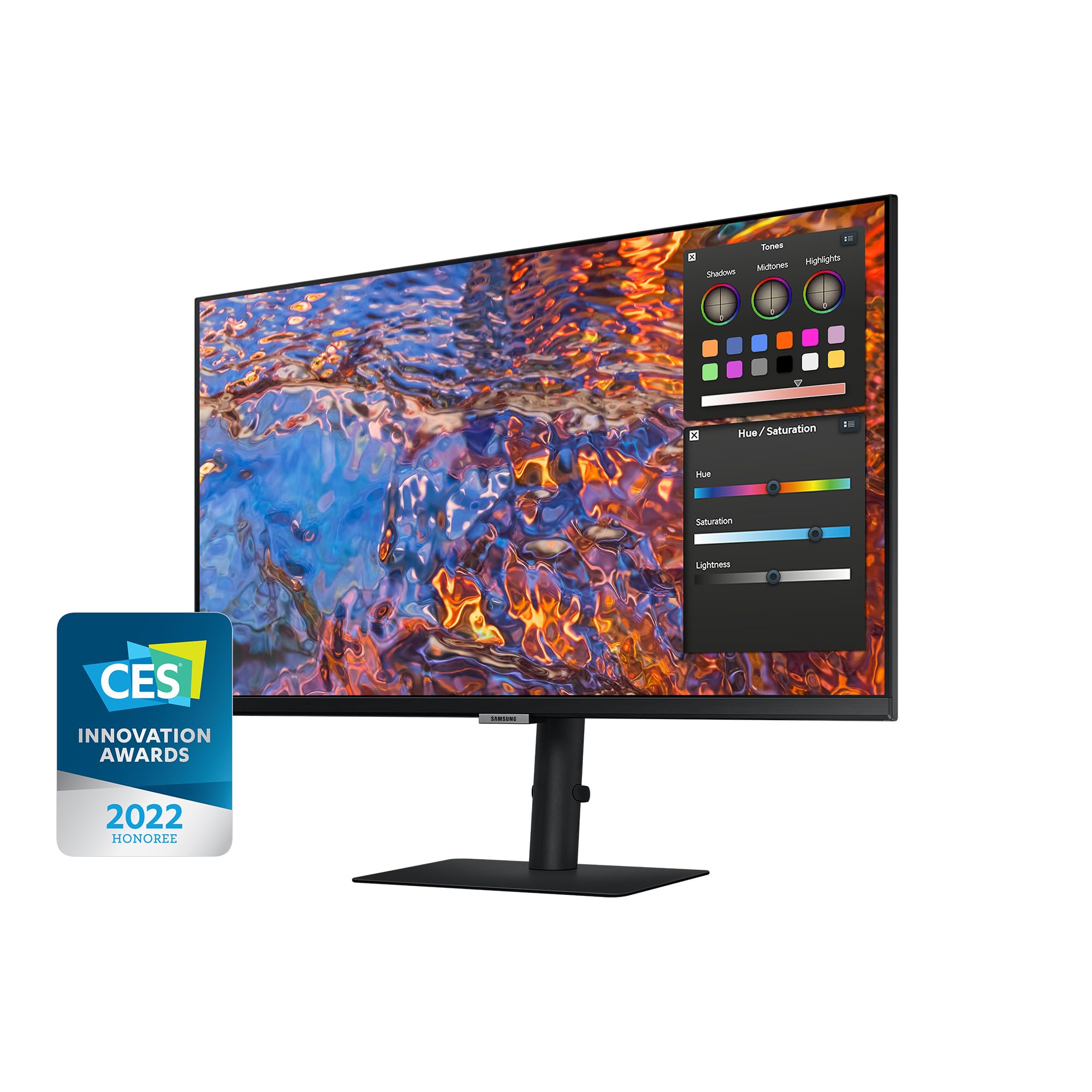 Samsung ViewFinity S8UP Business-Monitor 27 Zoll, IPS-Panel, 4K UHD-Auflösung, 98% DCI-P3-Farbraumabdeckung für Grafikdesign, Bildwiederholrate 60 Hz, 5 ms, USB-C mit 90 W Laden, Pivot