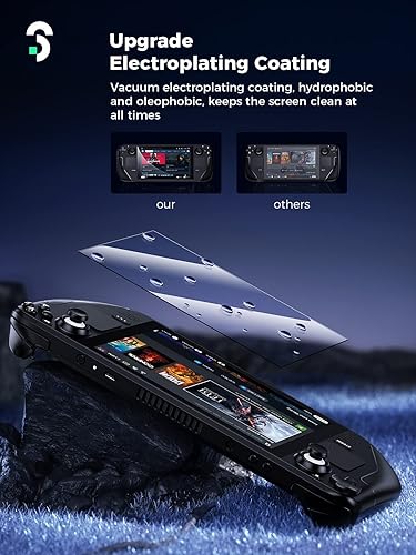 Miniatura 6 de 3 Pack Screen Protector Compatible with Steam Deck, Ultra HD Glass Protector Anti-blue light 9H Hardness Easy to Install with Guiding Frame Scratch