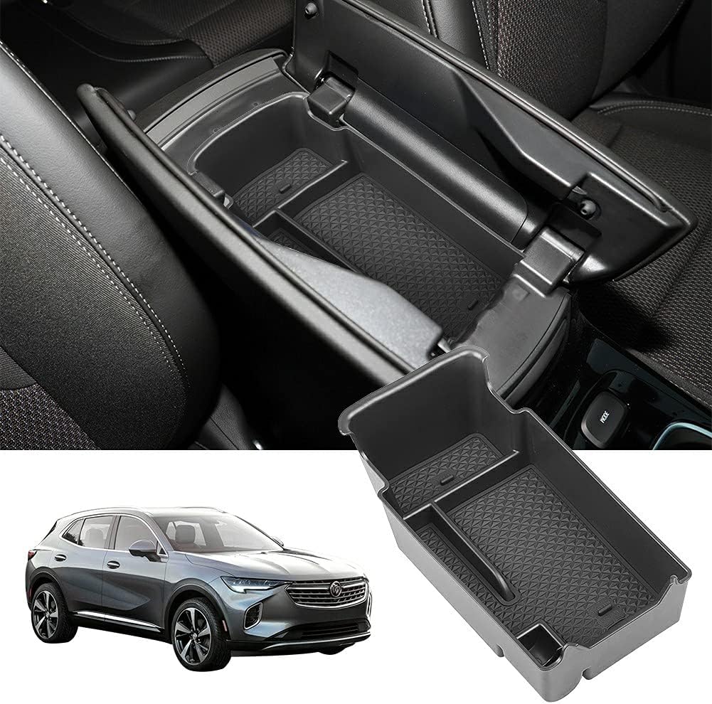 Center Console Organizer Compatible for 2021 Buick Envision Accessories Insert Tray Armrest Secondary Storage Box