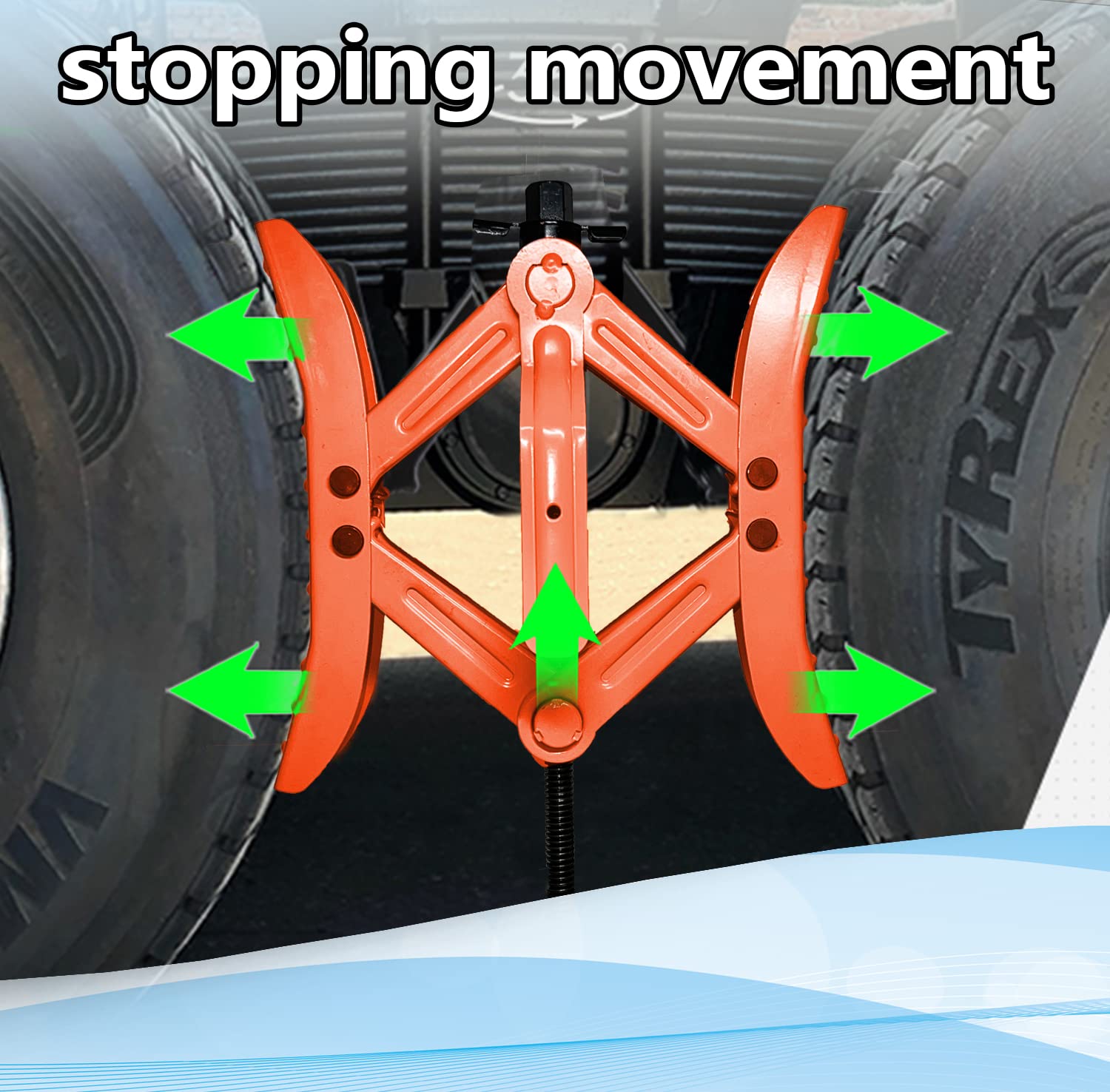 RVPNR RV Rotatable Wheel Chock Stabilizers (Drill Adjusted), Camper Heavy Duty Tire Chock Stabilizers, Travel Trailers Wheel Chock Scissor 2 Sets With