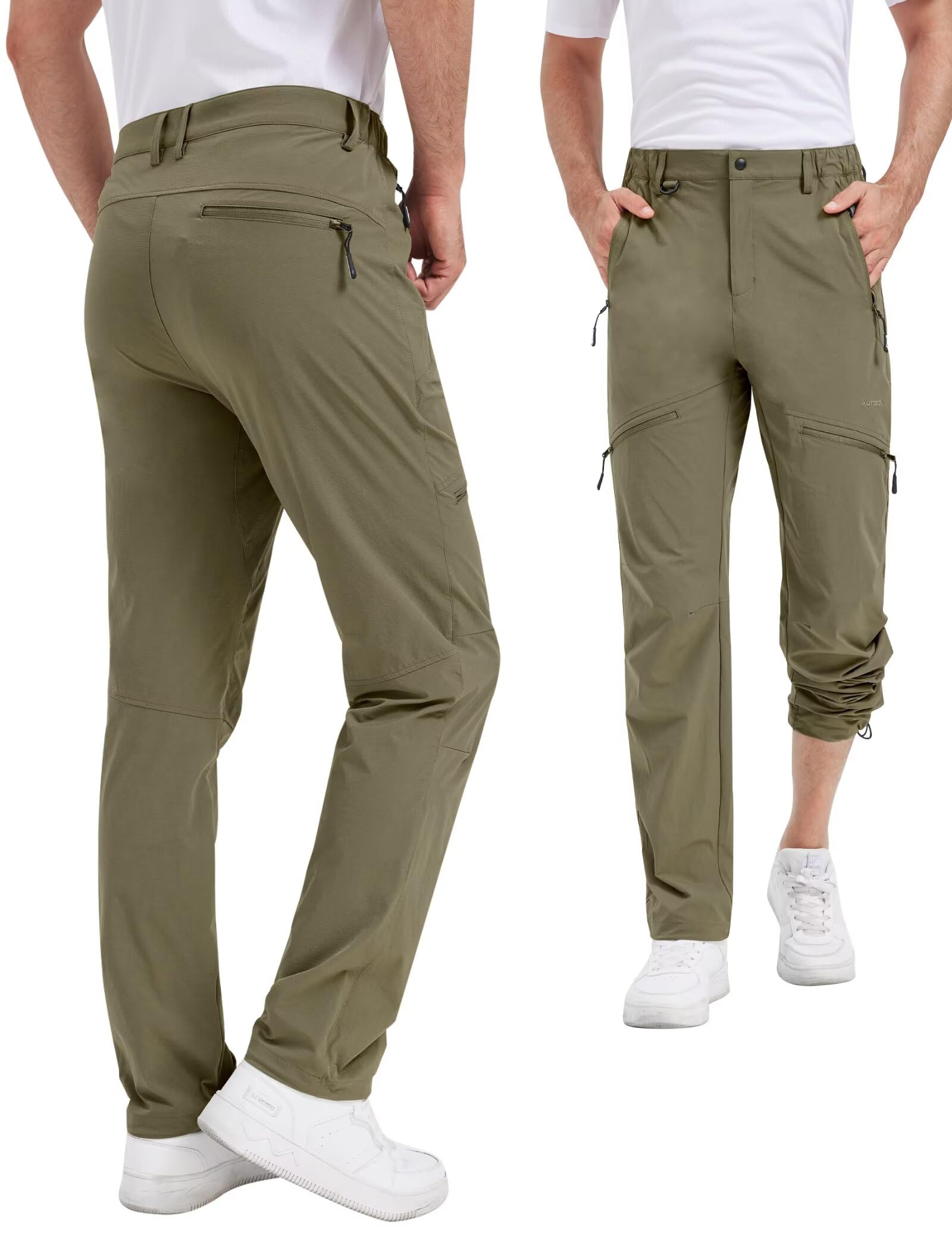 KUTOOK Pantaloni Trekking Uomo Pantaloni Cargo Uomo Pantaloni da Lavoro
