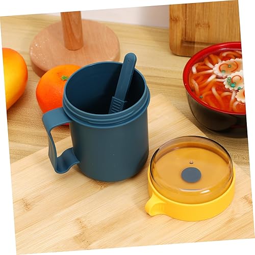 Miniatura 5 de Cabilock Tapa de taza de sopa para oficina Taza de sopa portátil para microondas, taza de cereales, aislada, color aleatorio