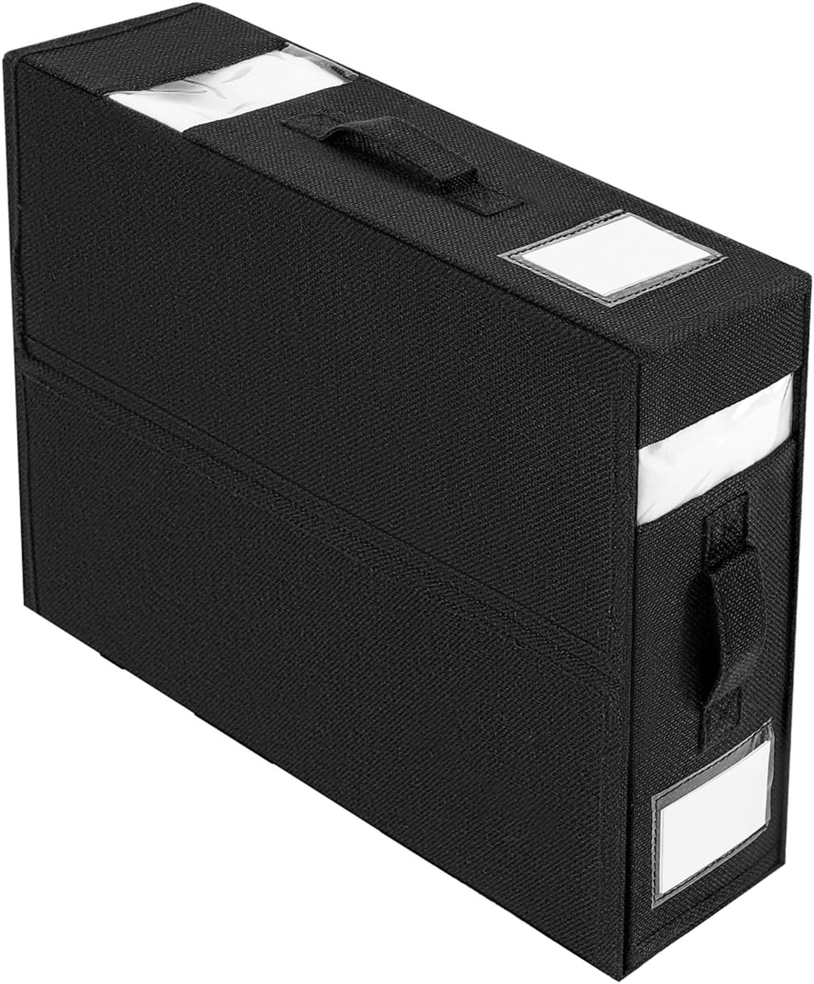 Under Bed Storage, Plastic Underbed Bins, Under Bed Drawer Storage Container with 2 Window and Handle for Bedding, Clothes, Blanket, Shoes (Black 1 pack)