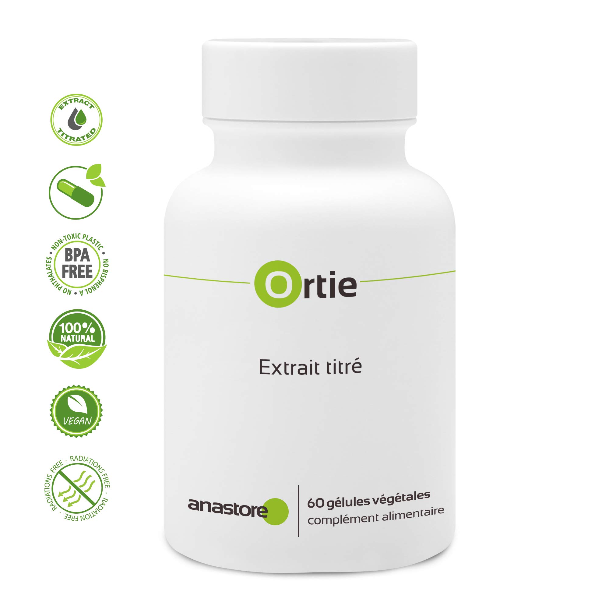 RACINE D’ORTIE PIQUANTE (Urtica dioica) * 250 mg / 60 gélules * Extrait titré à 0.8% en stérols végétaux