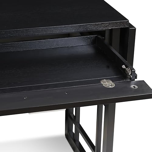 Miniatura 5 de Leick - Escritorio para computadora y escritura de hojas de gota de roble chocolate