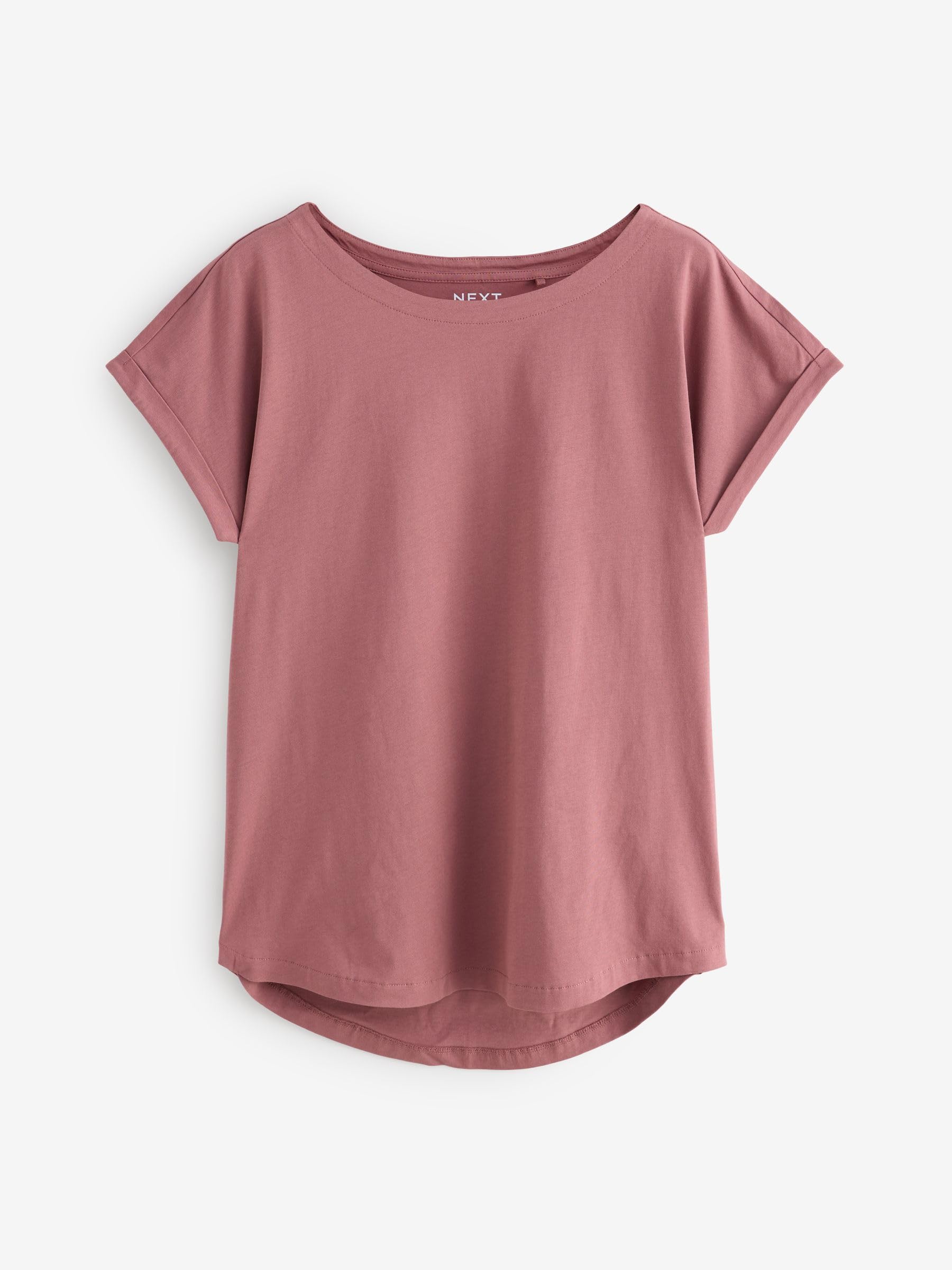 NEXT Damen T-Shirts mit überschnittenen Schultern aus 100% Baumwolle, 7er-Pack